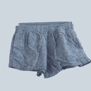 Joe Fresh blue linen blend girls shorts size 3T